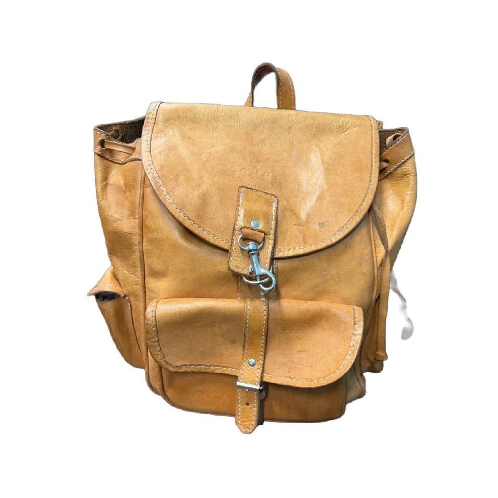 CHACO Vintage Tan Leather Backpack